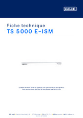 TS 5000 E-ISM Fiche technique FR