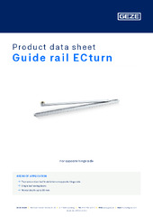 Guide rail ECturn Product data sheet EN