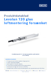 Levolan 120 glas loftmontering forsænket Produktdatablad DA