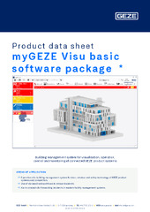 myGEZE Visu basic software package  * Product data sheet EN