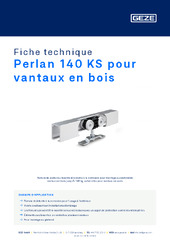 Perlan 140 KS pour vantaux en bois Fiche technique FR