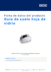 Guía de suelo hoja de vidrio Ficha de datos del producto ES