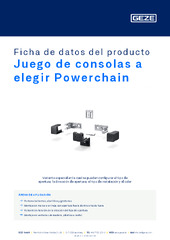 Juego de consolas a elegir Powerchain Ficha de datos del producto ES