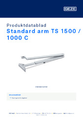 Standard arm TS 1500 / 1000 C Produktdatablad NB