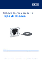 Tipo di blocco Scheda tecnica prodotto IT