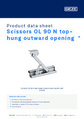 Scissors OL 90 N top-hung outward opening  * Product data sheet EN