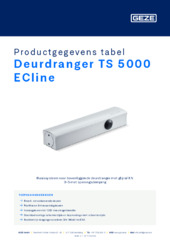 Deurdranger TS 5000 ECline Productgegevens tabel NL