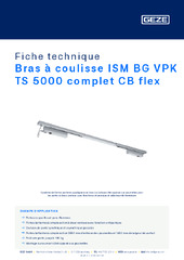 Bras à coulisse ISM BG VPK TS 5000 complet CB flex Fiche technique FR