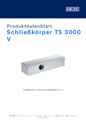 Schließkörper TS 3000 V Produktdatenblatt DE