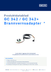 GC 342 / GC 342+ Brannvernsadapter  * Produktdatablad NB