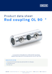 Rod coupling OL 90  * Product data sheet EN