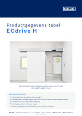 ECdrive H Productgegevens tabel NL