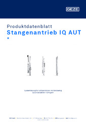 Stangenantrieb IQ AUT  * Produktdatenblatt DE