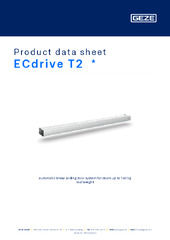 ECdrive T2  * Product data sheet EN