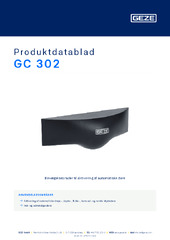 GC 302 Produktdatablad DA