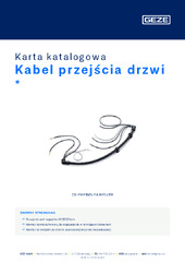 Kabel przejścia drzwi  * Karta katalogowa PL