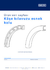 Köşe kılavuzu esnek kolu Ürün veri sayfası TR