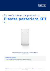 Piastra posteriore KFT  * Scheda tecnica prodotto IT