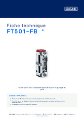 FT501-FB  * Fiche technique FR