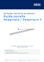 Guida carrello Powerturn / Powerturn F Scheda tecnica prodotto IT