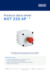 NOT 220 AP  * Product data sheet EN