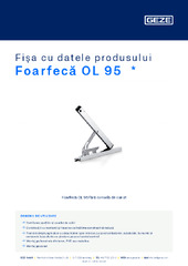Foarfecă OL 95  * Fișa cu datele produsului RO
