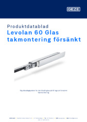Levolan 60 Glas takmontering försänkt Produktdatablad SV