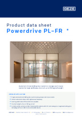 Powerdrive PL-FR  * Product data sheet EN