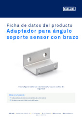 Adaptador para ángulo soporte sensor con brazo Ficha de datos del producto ES