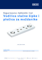 Vodilica vlačne šipke i pločica za moždanike Sigurnosno-tehnički list HR