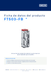 FT503-FB  * Ficha de datos del producto ES