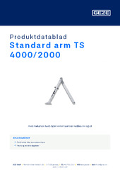 Standard arm TS 4000/2000 Produktdatablad NB