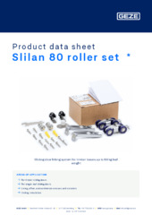 Slilan 80 roller set  * Product data sheet EN