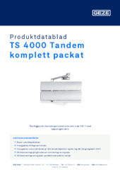 TS 4000 Tandem komplett packat Produktdatablad SV