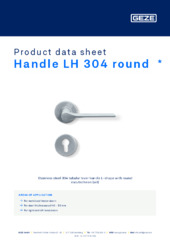 Handle LH 304 round  * Product data sheet EN