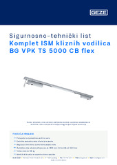 Komplet ISM kliznih vodilica BG VPK TS 5000 CB flex Sigurnosno-tehnički list HR