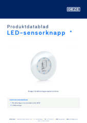 LED-sensorknapp  * Produktdatablad SV