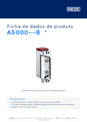 A5000--B  * Ficha de dados de produto PT