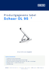 Schaar OL 95  * Productgegevens tabel NL