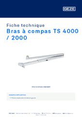 Bras à compas TS 4000 / 2000 Fiche technique FR