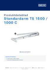 Standardarm TS 1500 / 1000 C Produktdatablad DA