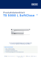 TS 5000 L SoftClose  * Produktdatenblatt DE