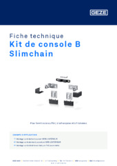 Kit de console B Slimchain Fiche technique FR