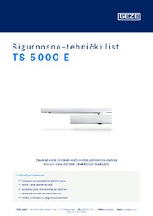 TS 5000 E Sigurnosno-tehnički list HR