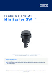 Minitaster SW  * Produktdatenblatt DE