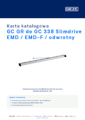 GC GR do GC 338 Slimdrive EMD / EMD-F / odwrotny Karta katalogowa PL