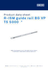 R-ISM guide rail BG VP TS 5000  * Product data sheet EN