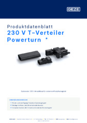 230 V T-Verteiler Powerturn  * Produktdatenblatt DE