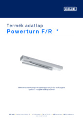 Powerturn F/R  * Termék adatlap HU