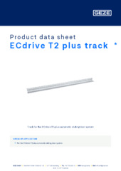 ECdrive T2 plus track  * Product data sheet EN